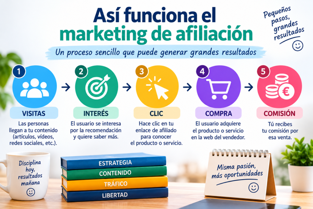 Cómo se generan comisiones con el marketing de afiliación