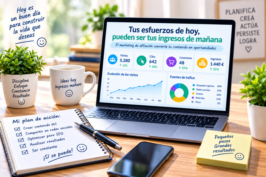 Análisis de ingresos y resultados en marketing de afiliación