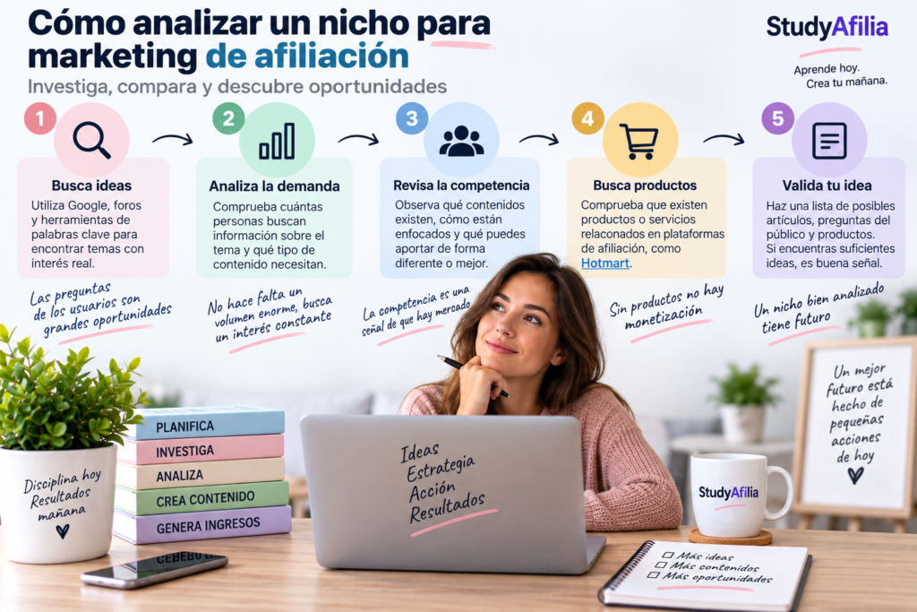 Cómo analizar un nicho para marketing de afiliación