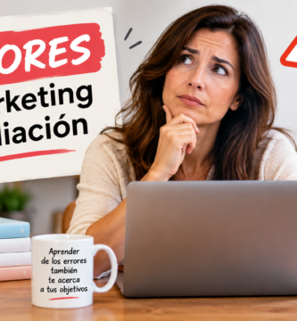 Persona revisando errores comunes en marketing de afiliación antes de comenzar su proyecto